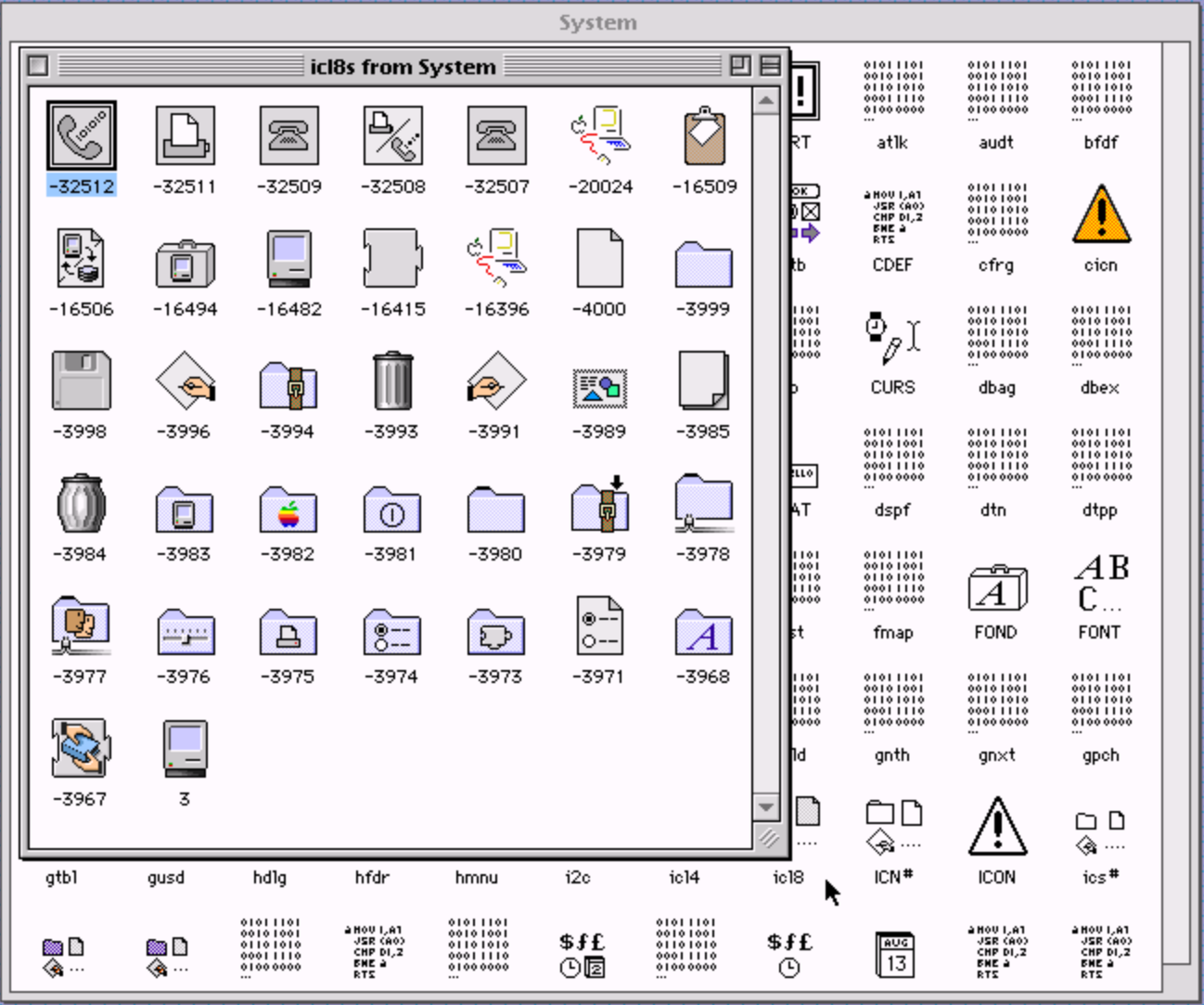 ResEdit, opening the System 7.5 System File